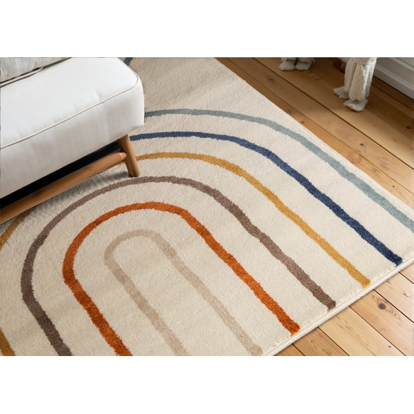 Vaikiškas kilimas kreminės spalvos 160x235 cm Double Rainbow – Hanse Home-image-1