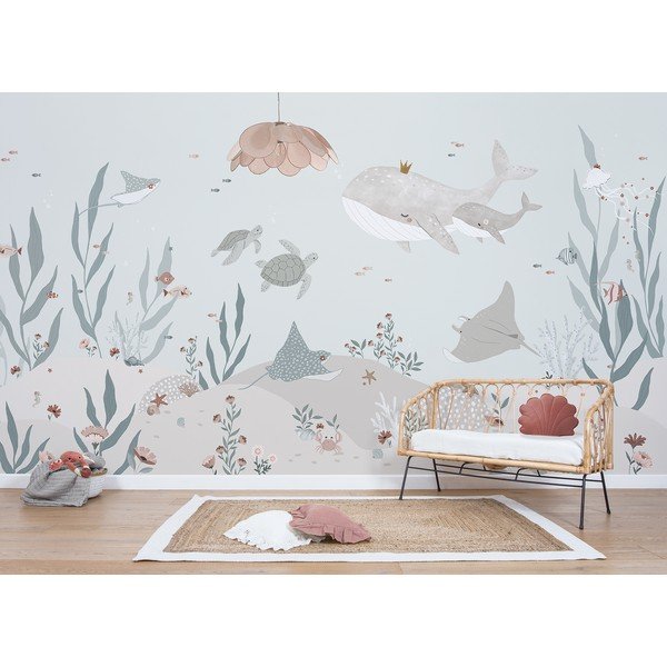 Vaikiški tapetai 400 cm x 248 cm Dreamy Seabed – Lilipinso-image-1
