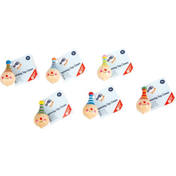 6 medinių klouno formos figūrėlių rinkinys Legler-image-3