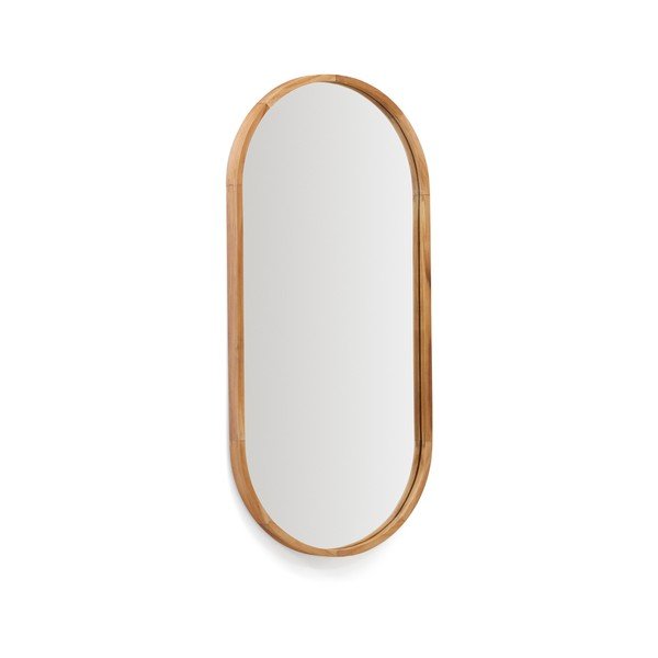 Sieninis veidrodis su medžio masyvo rėmu 45x95 cm Magda – Kave Home-image-3