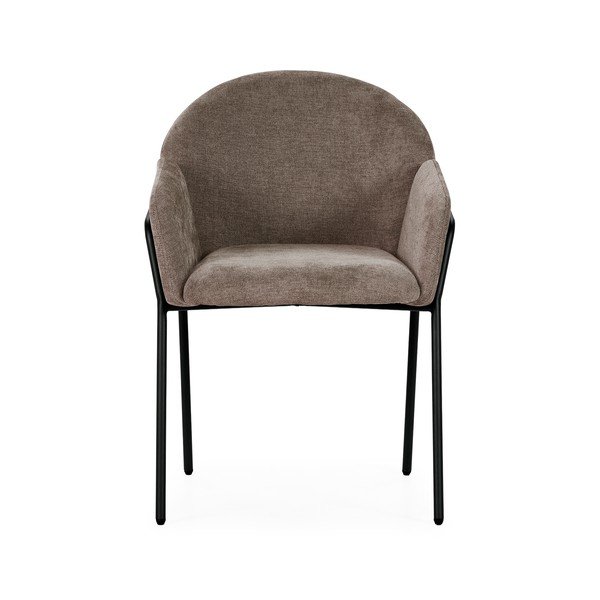 Persikų spalvos iš audinio valgomojo kėdžių komplektas 2 vnt. Aslin – MOME-image-2