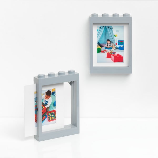 Pilkas nuotraukų rėmelis LEGO®, 19,3 x 26,8 cm-image-4