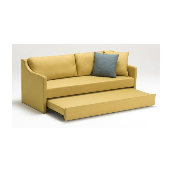 Geltona trijų vietų sofa "Balcab Home Doty-image-2