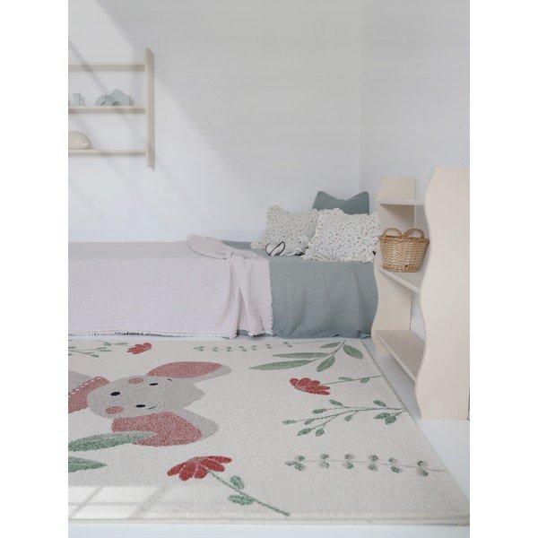 Vaikiškas kilimas kreminės spalvos 120x170 cm Poly – Nattiot-image-3