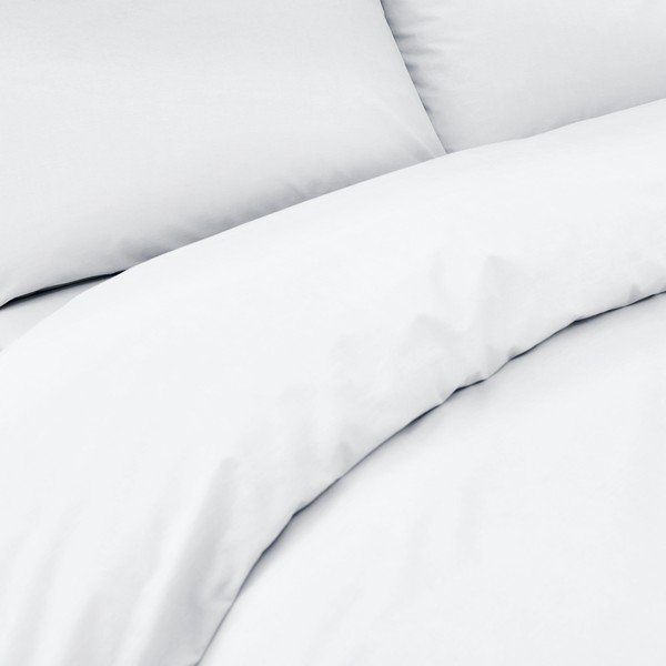Balta ekologiškos medvilnės patalynė Bianca Organic, 135 x 200 cm-image-2