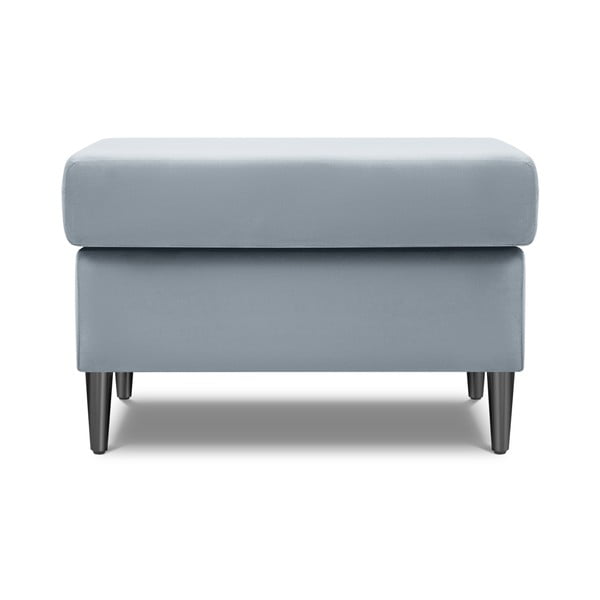 Šviesiai mėlynos spalvos iš velveto taburetė Kyoto – Cosmopolitan Design