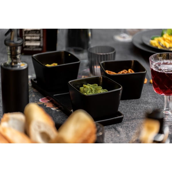 Serviravimo dubenys matinės juodos spalvos iš keramikos 3 vnt. Snack & Dip – Wenko-image-4