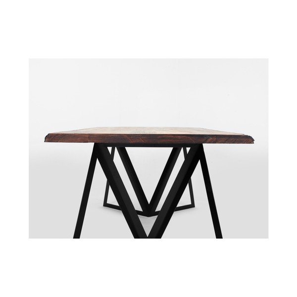 Valgomojo stalas su pušies medienos stalviršiu "Custom Form Sherwood Dark", 240 x 100 cm-image-3