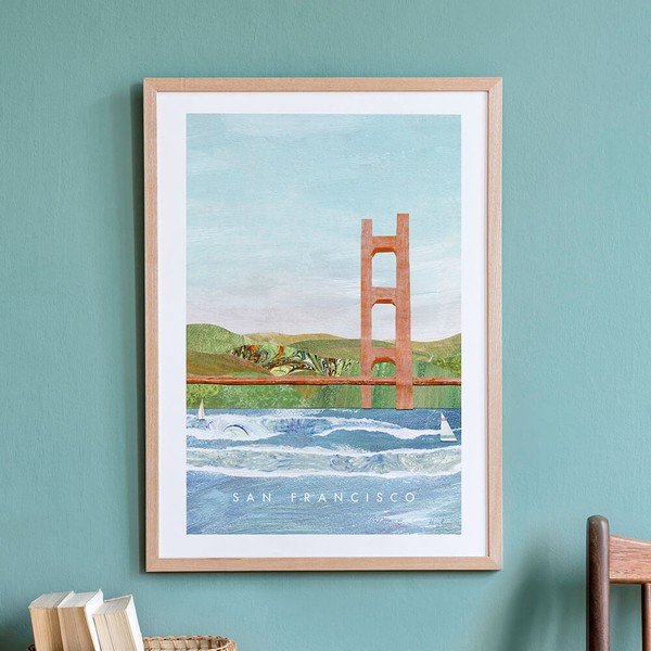 Plakatas Travelposter San Francisco II, 30 x 40 cm-image-2