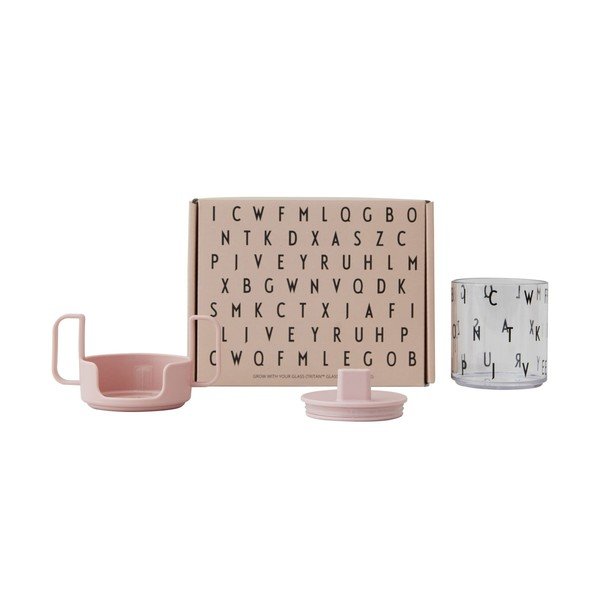 Rožinės spalvos puodelis Design Letters Grow With Your Cup-image-2