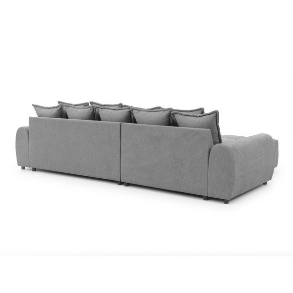 Pilkos spalvos kampinė sofa (su kairiuoju kampu/su gultu) Albane  – Ropez-image-4