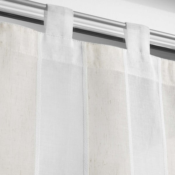 Permatomos užuolaidos kreminės spalvos 2 vnt. 60x120 cm Palaos – douceur d'intérieur-image-1