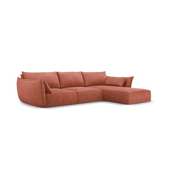 Raudona kampinė sofa (dešinysis kampas) Vanda - Mazzini Sofas-image-2