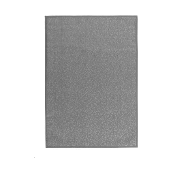 Kilimas iš PVC šviesiai pilkos spalvos 140x200 cm Geo Silver – Casa Selección