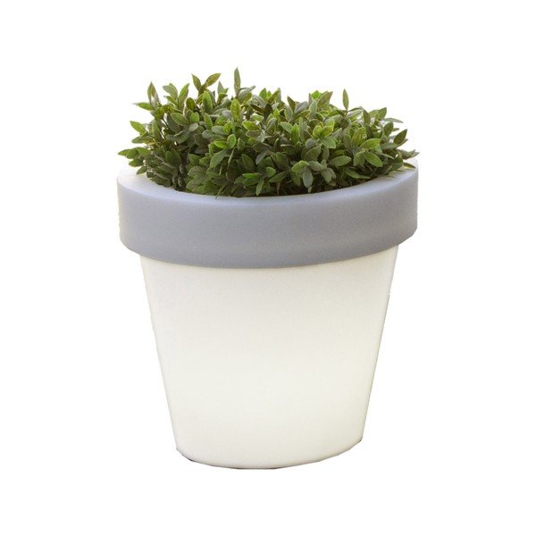 Baltas vazonas su apšvietimu "Tomasucci Classic", ⌀ 45 cm-image-3