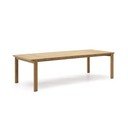 Iš tikmedžio masyvo sodo valgomojo stalas 102x220 cm Icaro – Kave Home