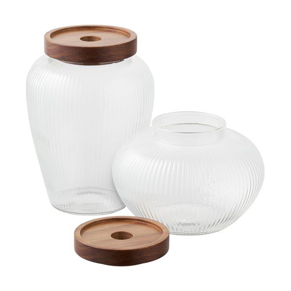 Iš stiklo maisto laikymo indai 2 vnt. Maya – House Nordic-image-4