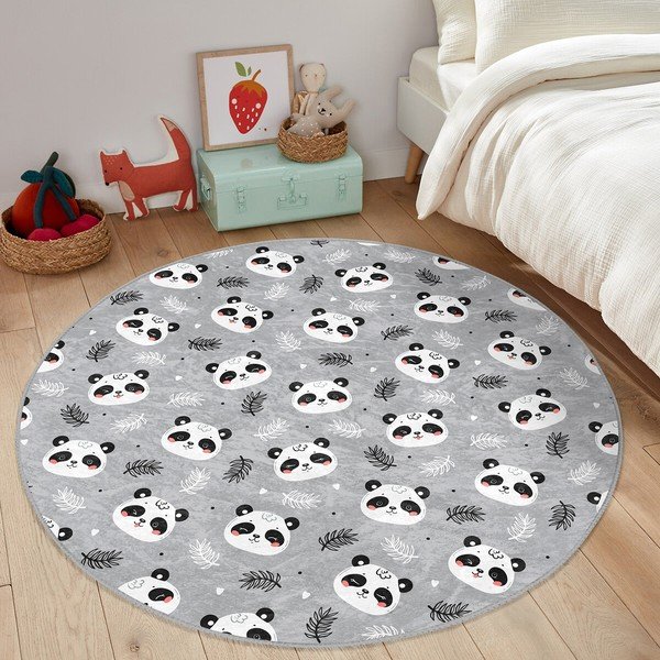 Vaikiškas kilimas pilkos spalvos ø 120 cm Comfort – Mila Home-image-4