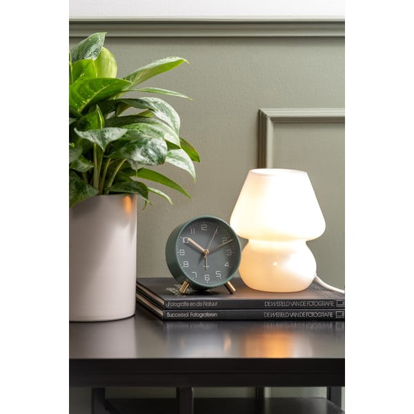 Balto stiklo stalinis šviestuvas Leitmotiv Glass, aukštis 18 cm-image-1