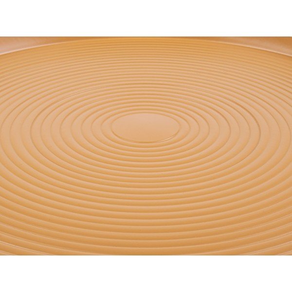 Geltonos spalvos metalinis šoninis staliukas Leitmotiv Force, aukštis 37,5 cm-image-3