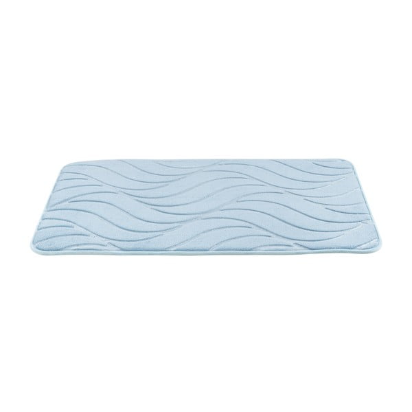 Šviesiai mėlynas atminties putų vonios kilimėlis 50x80 cm Tropic - Wenko