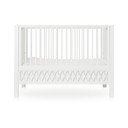 Baltos spalvos vaikiška lovelė reguliuojamas aukštis/galima pastatyti šalia lovos 60x120 cm Harlequin – Cam Cam Copenhagen