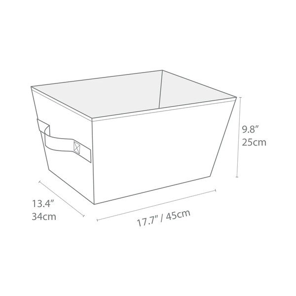 Iš tekstilės krepšys laikymui 34,5x45x25 cm Soft Storage – Bigso Box of Sweden-image-3