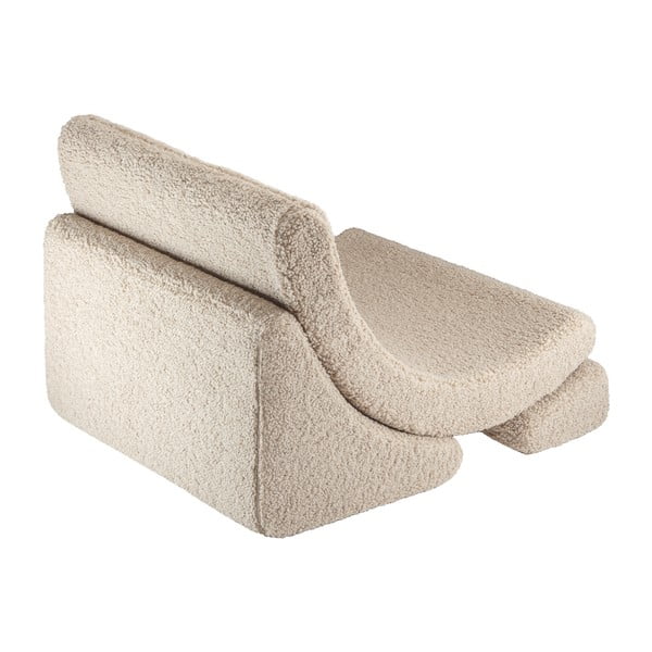 Šviesiai rudos spalvos iš boucle vaikiškas krėslas Moon – Wigiwama-image-2