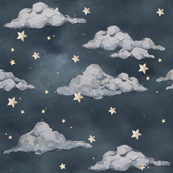Vaikiški tapetai 50x280 cm Magic Night Sky  – Dekornik