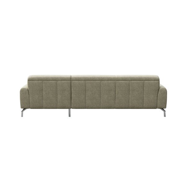 Šviesiai smėlio spalvos kampinė sofa MESONICA Puzo, dešinysis kampas-image-3