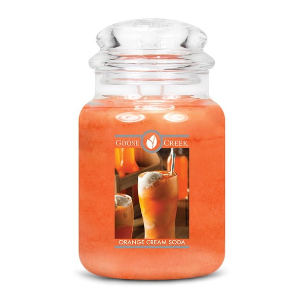 Kvapnioji žvakė stikliniame indelyje "Goose Creek Orange Lemonade", 150 valandų degimo