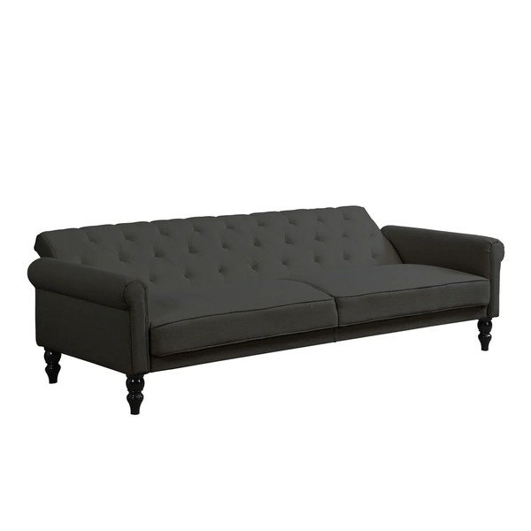 Antracito spalvos reguliuojama/sulankstoma sofa 222 cm Tyne – Støraa-image-3