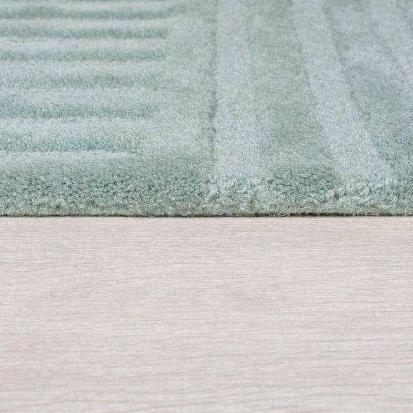 Rankų darbo turkio spalvos iš vilnos kilimas 200x290 cm Zen Garden – Flair Rugs-image-4