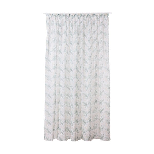Permatoma užuolaida baltos spalvos/žalios spalvos 300x260 cm Seva – Mendola Fabrics