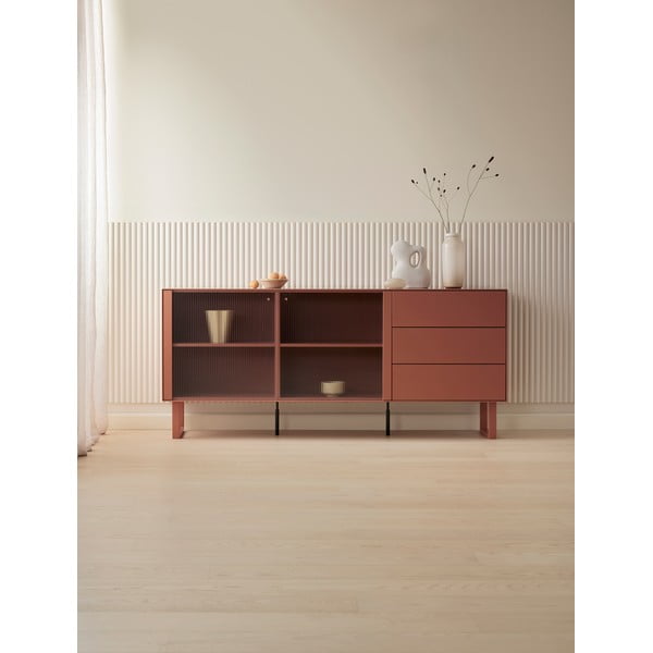 Šoninė spintelė raudonos plytų spalvos 180x79 cm Edge by Hammel – Hammel Furniture-image-1