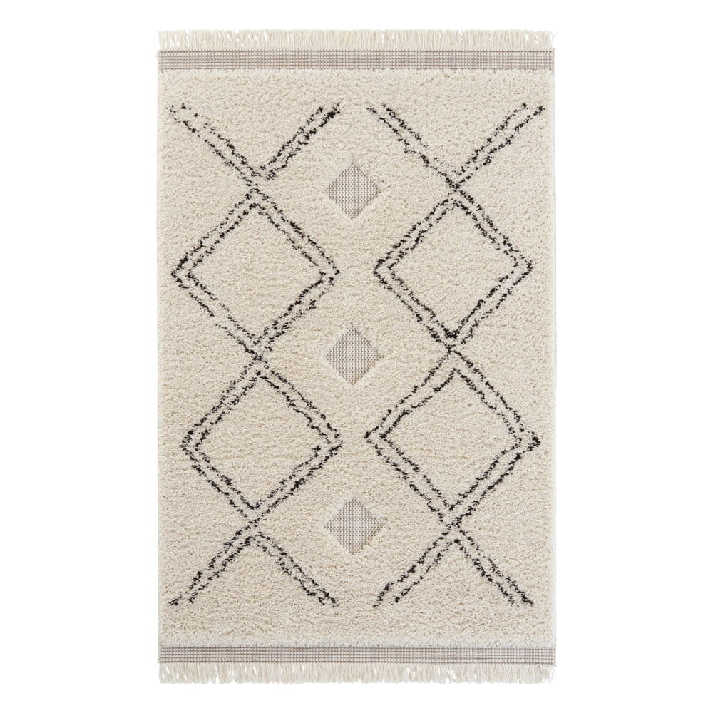Kreminės baltos spalvos kilimas Mint Rugs New Handira Aranos, 80 x 150 cm