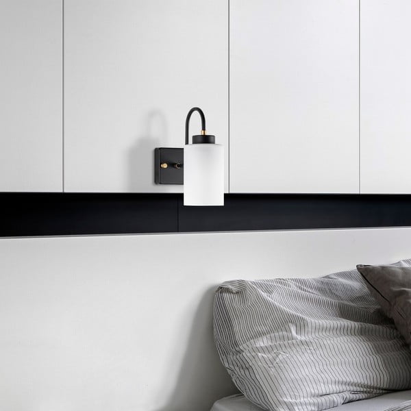 Sieninė lempa juodos ir baltos spalvos ø 10 cm Duzsuz – Opviq lights-image-1