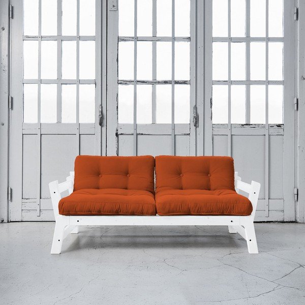 Sofa lova "Karup Step" balta/apelsininė-image-1