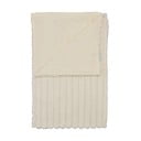 Kreminės spalvos iš mikropliušo antklodė ir pledas 130x170 cm Cosy Ribbed – Catherine Lansfield