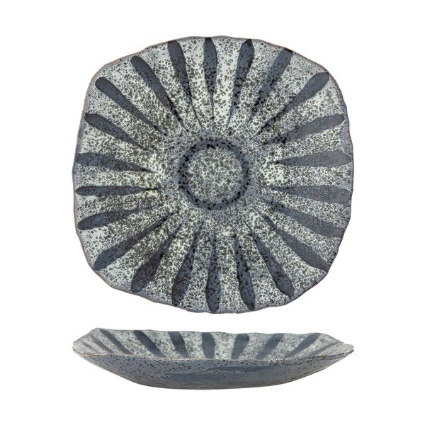 Pilkos spalvos skirta serviravimui iš akmens masės lėkštė ø 32 cm Ramie – Bloomingville-image-4