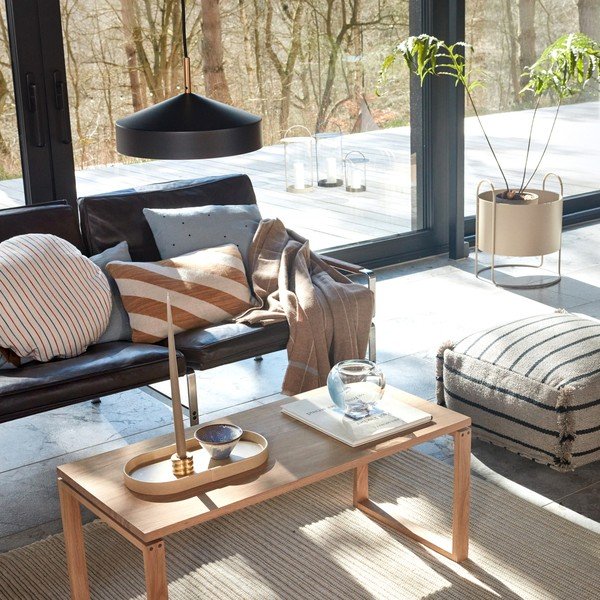 Juodos spalvos iš metalo kabantis šviestuvas ø 30 cm Hatto – OYOY Living Design-image-1