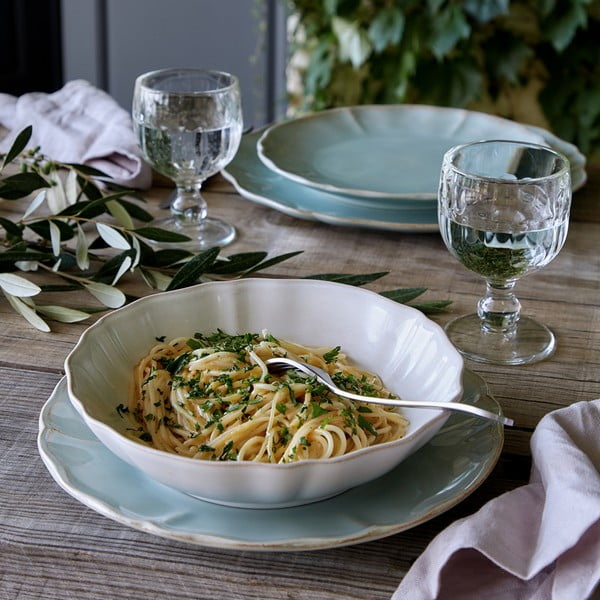 Serviravimo dubuo iš akmens masės mėlynos spalvos/turkio spalvos ø 23 cm Alentejo – Costa Nova-image-1