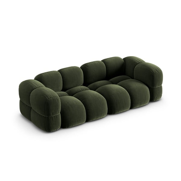 Žalios spalvos iš velveto sofa 250 cm Loretto – Cosmopolitan Design-image-3