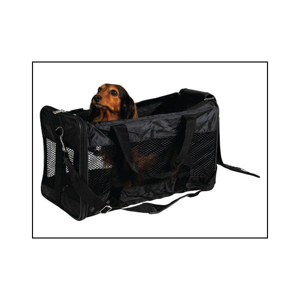Juodos spalvos transportavimo krepšys visi augintiniai 27x46,5 cm Trixie – Plaček Pet Products-image-1