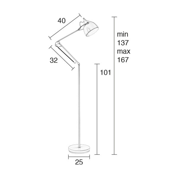 Baltas grindų šviestuvas Zuiver Reader-image-4