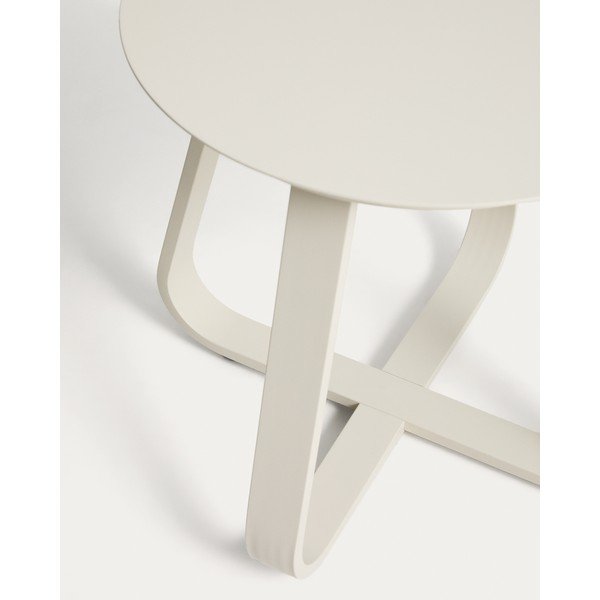 Iš metalo apvalios formos sodo šoninis staliukas ø 48 cm Tamaris – Kave Home-image-2
