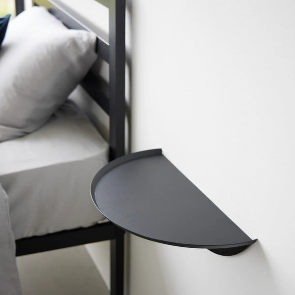 Iš metalo sieninė lentyna juodos spalvos 40 cm Tower – YAMAZAKI-image-4