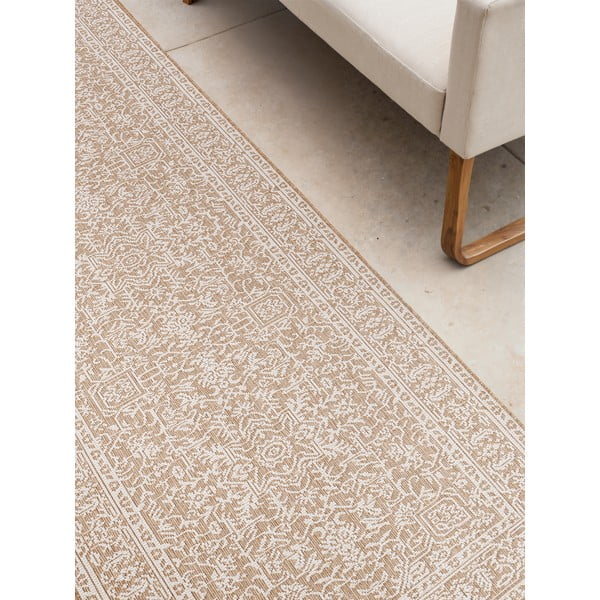 Smėlio spalvos/dramblio kaulo spalvos lauko kilimas 80x250 cm Duet Kona – NORTHRUGS-image-4