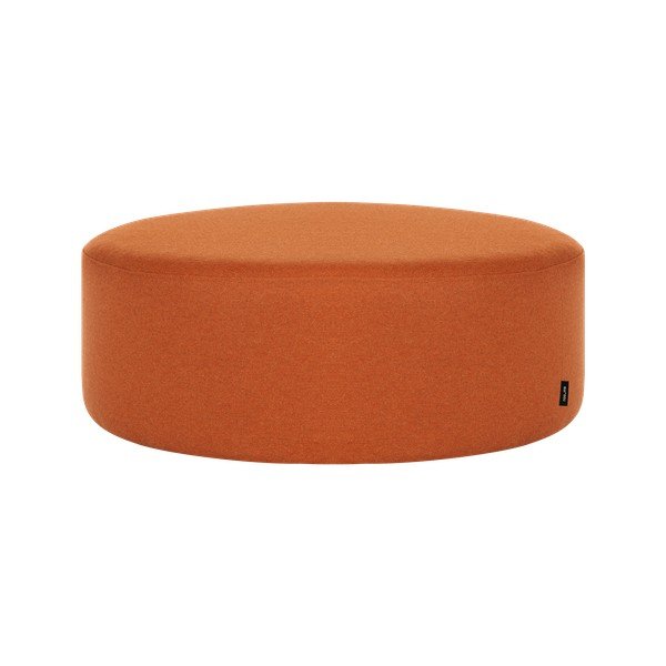 Terakotos spalvos pufas iš vilnos Folk – noo.ma