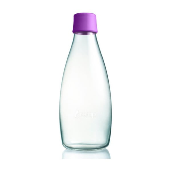 Purpurinis stiklinis buteliukas ReTap, 800 ml